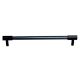 Black Large Cylinder Glass Door Handles